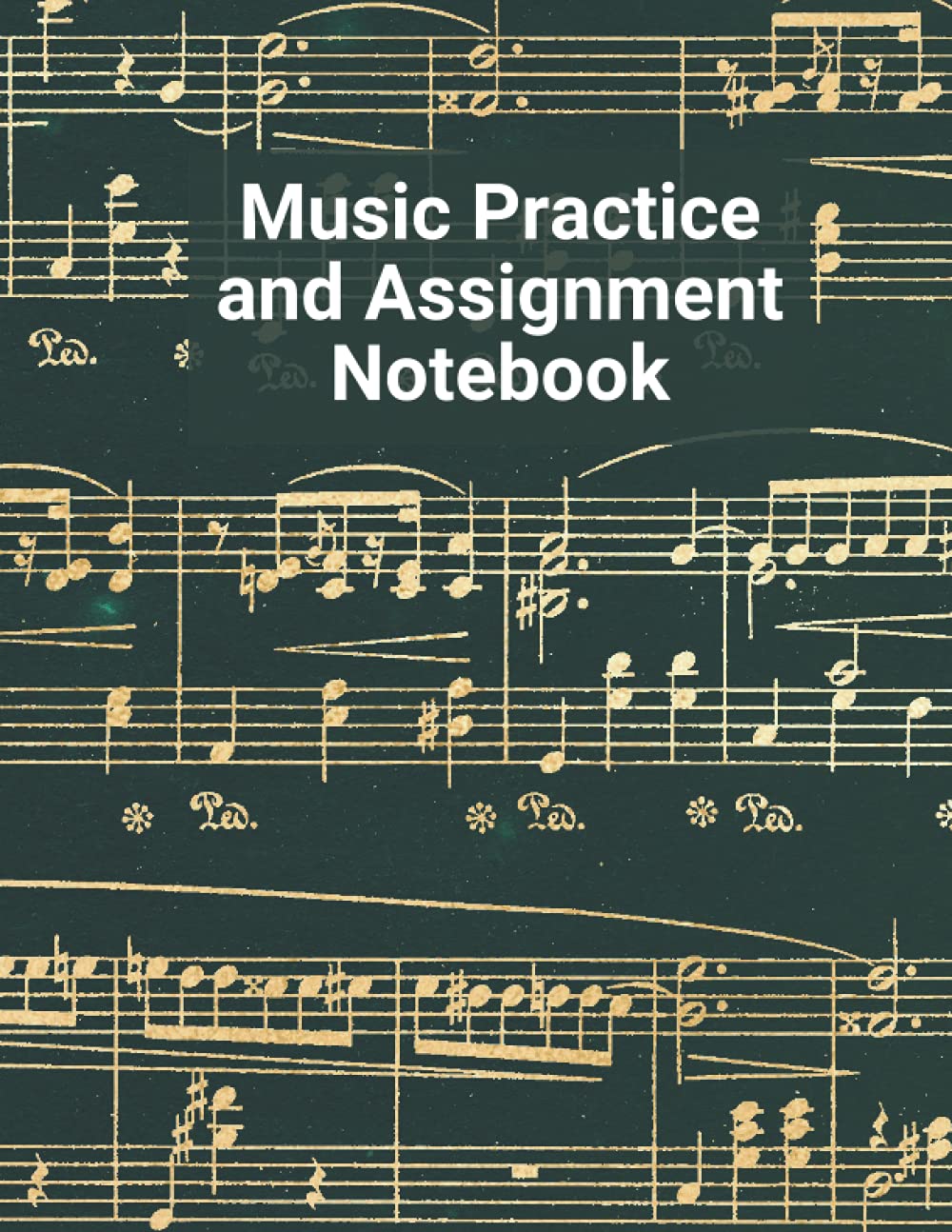 Music Practice and Assignment Notebook: Cute Music Lesson Tracking Charts for 52 Weeks, Record Notes and Practice Log Book for All, Perfect Gift for Kids And Adults