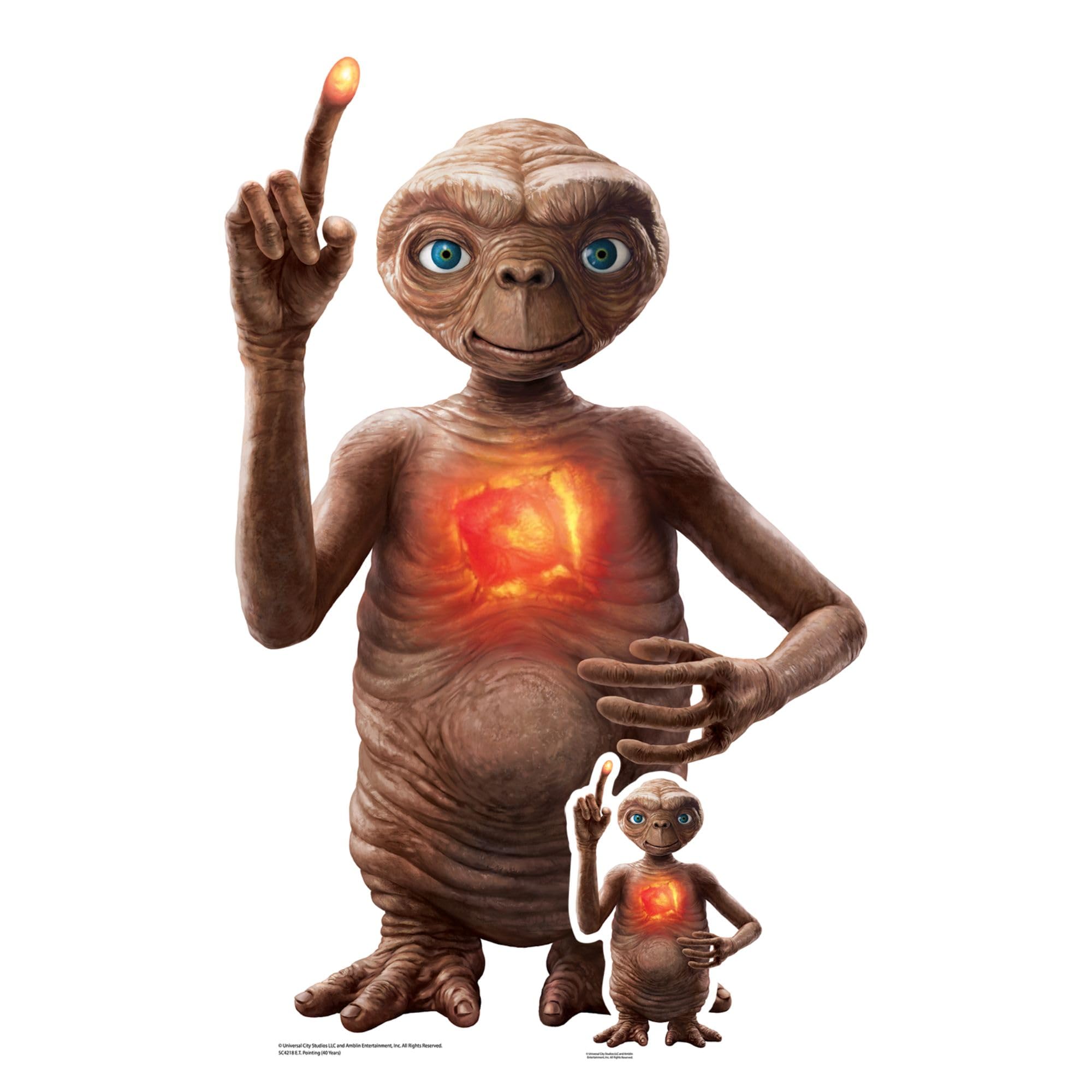 – Star Cutouts SC4218 E.T. the Extra-Terrestrial Cardboard Cutout – Classic Movie Display for Fans, Parties & Nostalgic Events