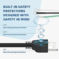 Vista 4 de 95104L - Conjunto de cable de repuesto para sierra circular, cable de alimentación de calibre pesado para sierra SKIL SPT77W, SPT77WM, SPT77WML