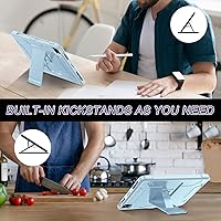 Vista 25 de Soke Funda para iPad Pro de 11 pulgadas 2022/2021/2020/2018/iPad Air de 5ª/4ª generación, protector de pantalla integrado - Compatible con carga