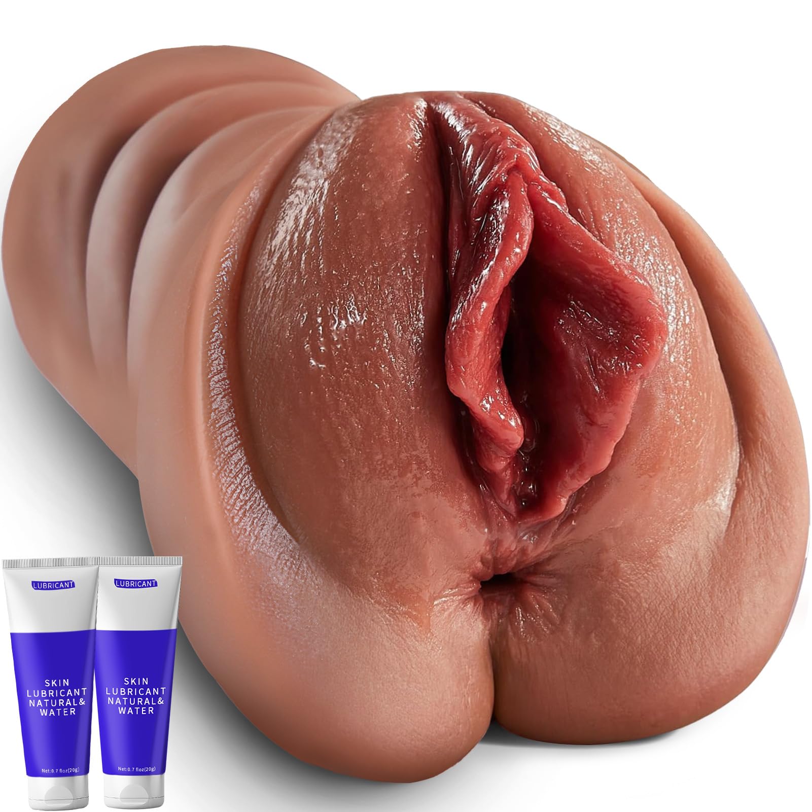 Realistic Masturbator Male Pocket Pussy, Kismloit Soft Fleshliglt for Men