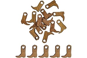 100-Pack Mini Cowboy Boots: Craft Cutouts for Creative Expressions