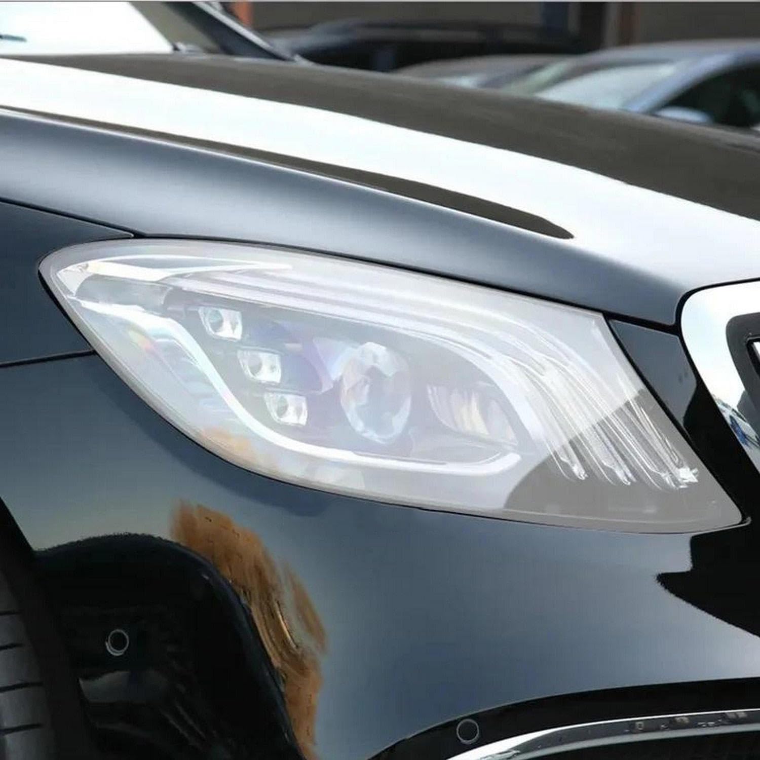 Reflektor samochodowy tylne światło folia ochronna reflektor winyl renowacja przezroczysta czarna naklejka, do Mercedes Maybach 2015-Present
