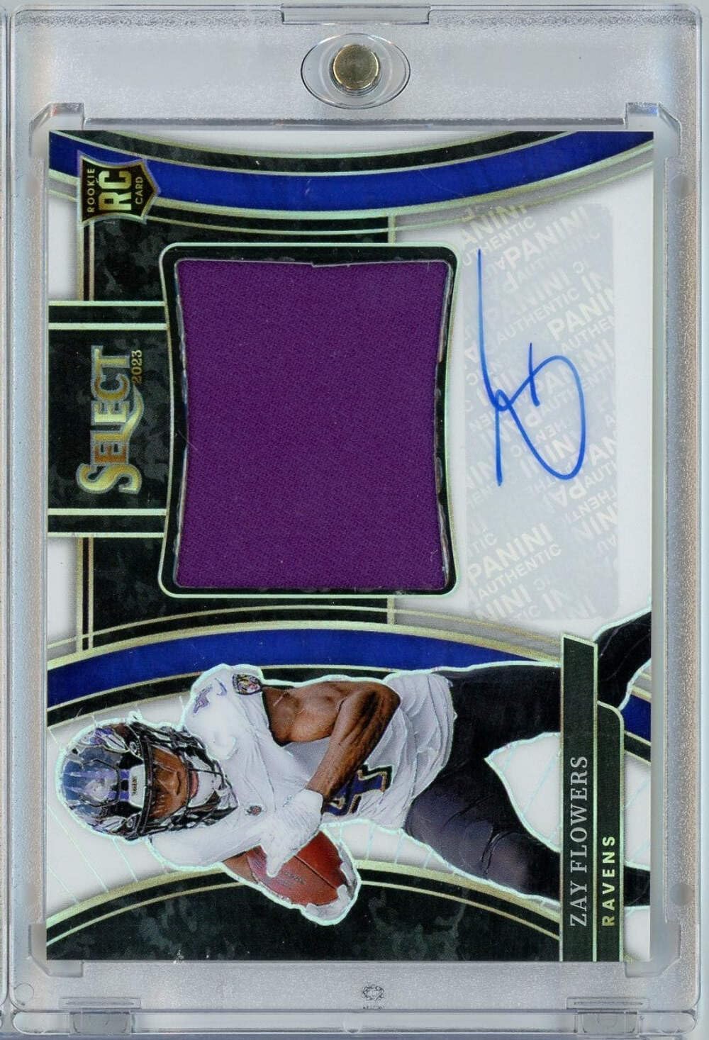 2023 Panini Select Zay Flowers #JRSZFL /75 RPA Auto Rookie RC Football Card