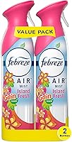 Febreze Air Effects Gain Island Fresh Odor-Fighting Air Freshener Spray, 8.8oz Twin Pack for Home, Bathroom & Kitchen