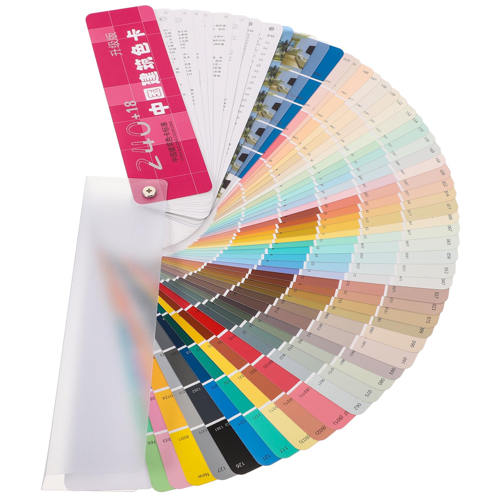 Jeu de cartes de couleur SECFOU peinture architecturale 258 couleurs pour usage domestique