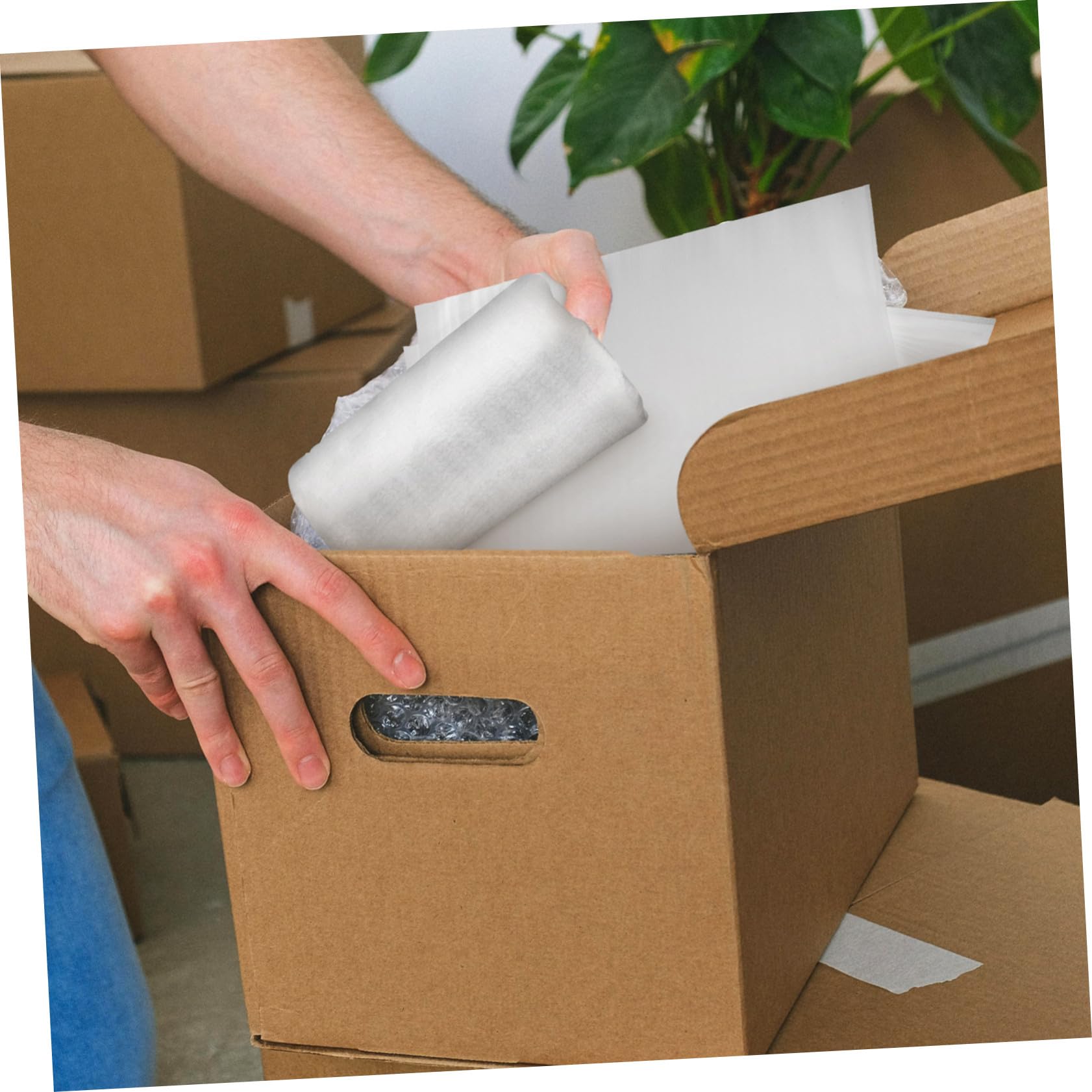 SOIMISS 100 Buste in Schiuma Pe per Imballaggio di Prodotti Elettronici e Ceramiche, Multiuso, Facile da Usare, Grande Capacità, per Trasporto e Spedizioni