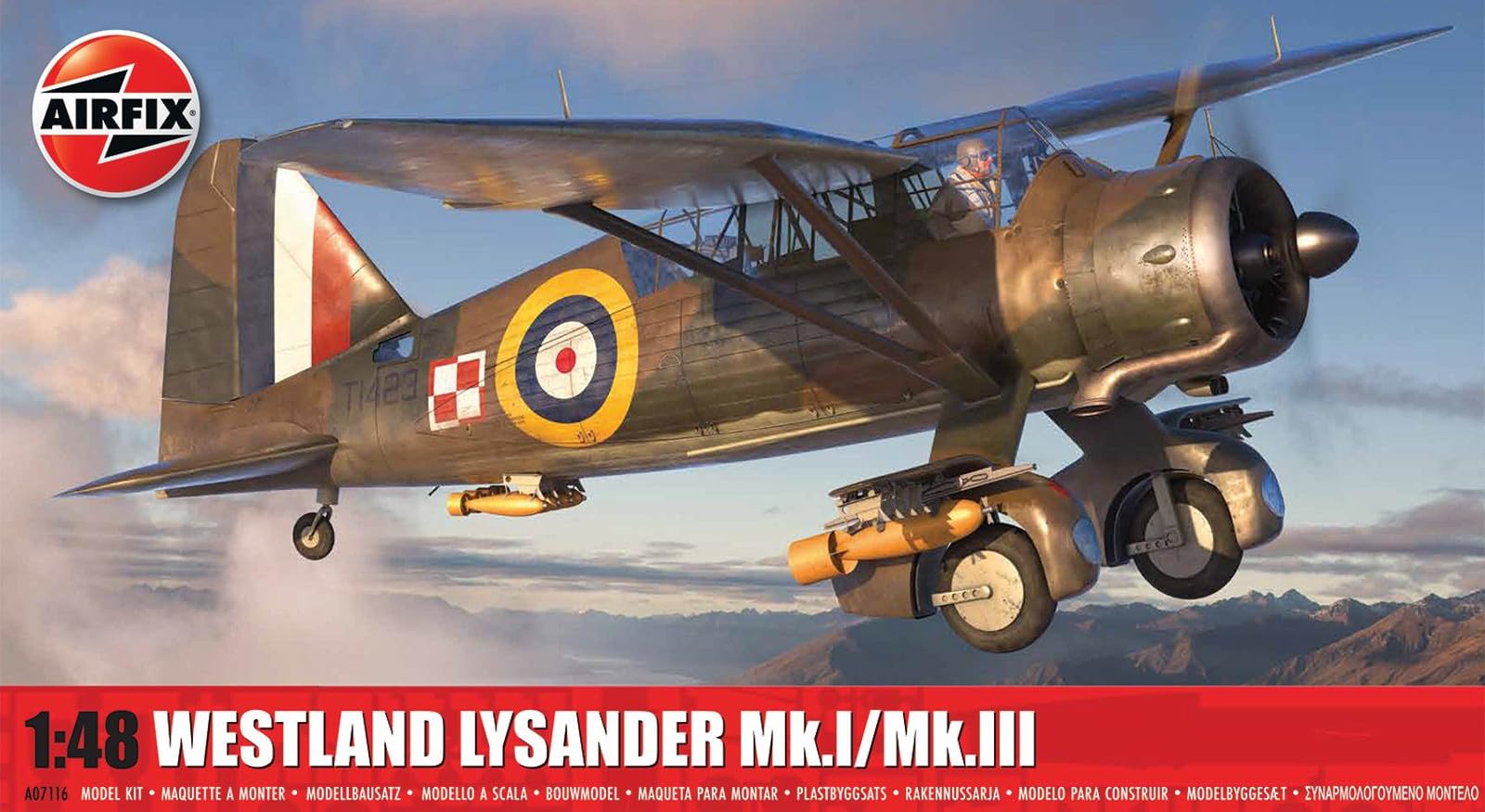 AIRFIX, Standard Model Set, A07116 Westland Lysander Mk.I/Mk.III Model Building Kit - Image 2