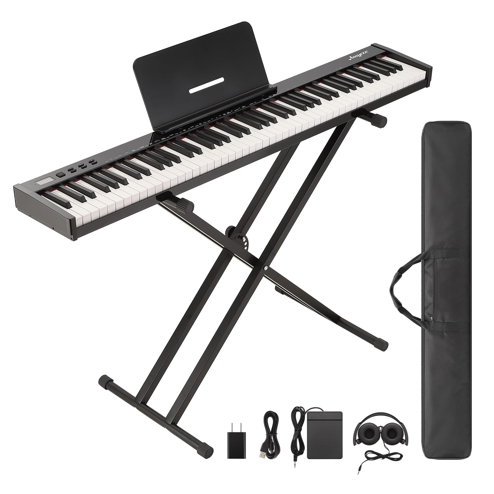 88 Keys Piano Keyboard Set, Electronic Digital Piano with Built-in Speaker Microphone, Portable Keyboard Gift Teaching for Beginners, Electric Piano for Birthday Gift