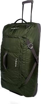 Eddie Bauer Traverse Luggage | Roller Wheels | Telescoping Handle | Travel | Vacation | Ripstop Nylon - Dark Loden, 31"