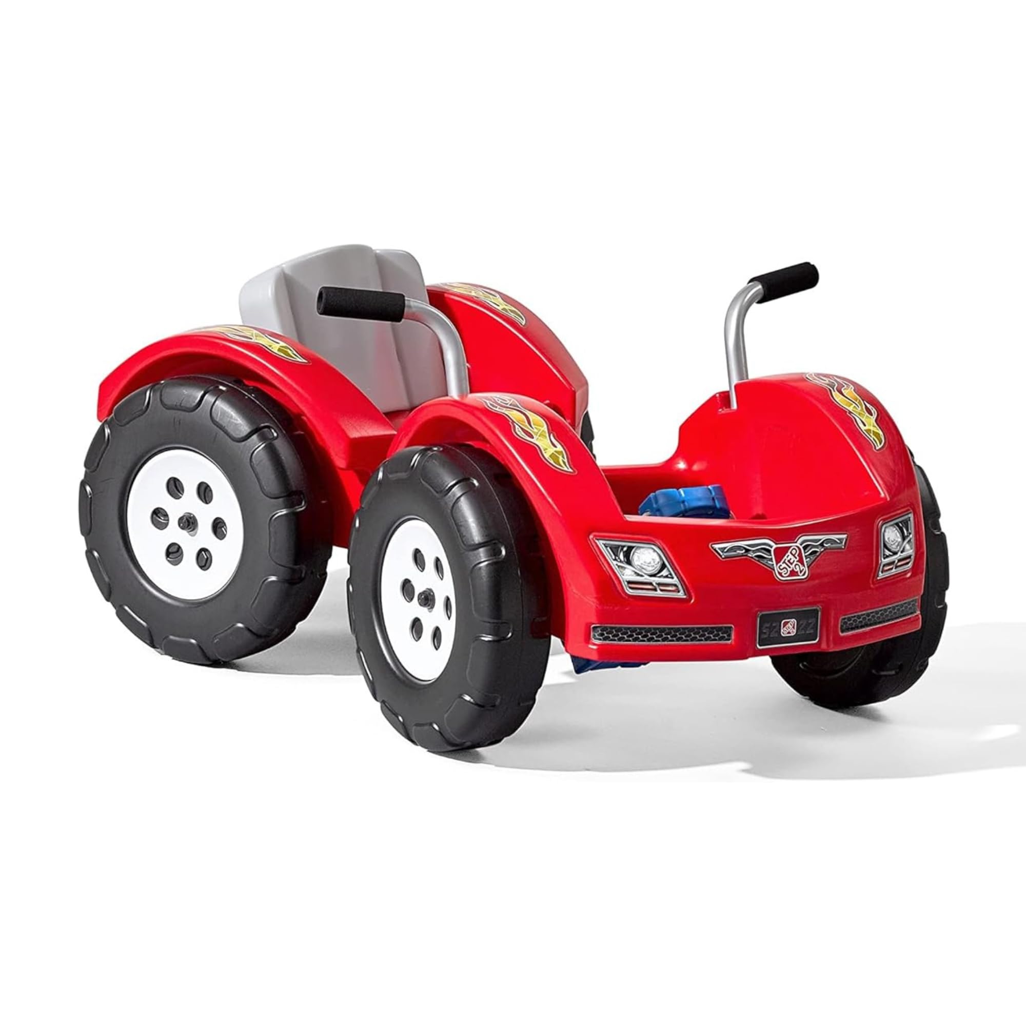 Zip N' Zoom Pedal Car Single Seater Easy to Store Ride On Toy with Seat Level Adjustability and Center-Pivot Steering, Suitable for Children both Boys and Girls Aged 30m and Above, Red