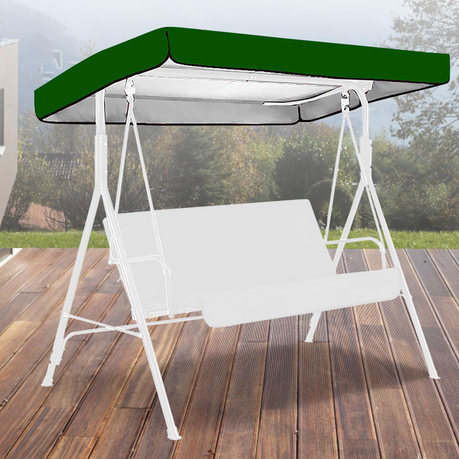 Baldacchino di ricambio per altalena Hollywood, protezione UV, facile da usare, altalena da giardino, accessorio per patio esterno, copertura durevole e resistente alle intemperie