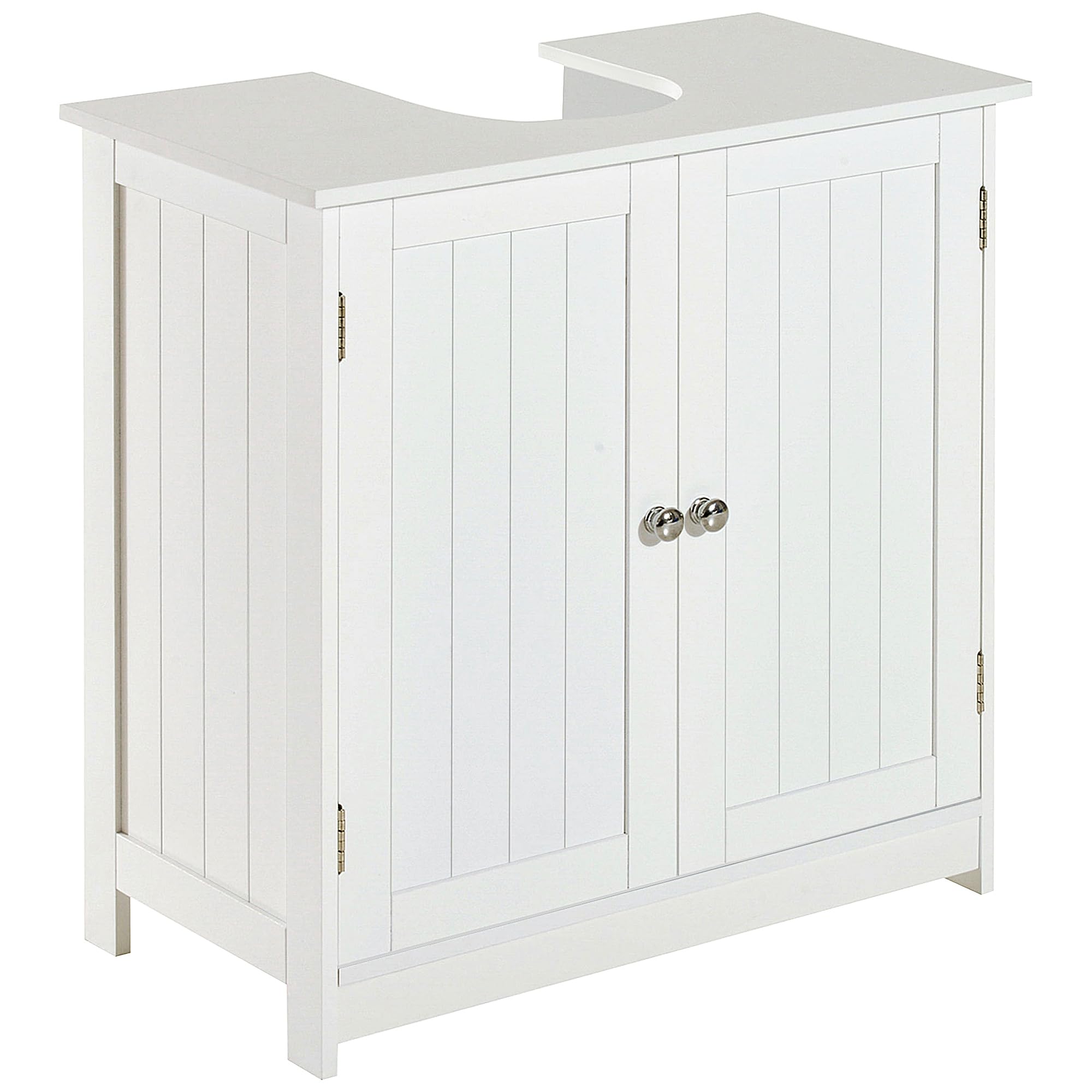 24 Inch Under Pedestal Sink Cabinet - Pedal Sink Storage for Small Spaces