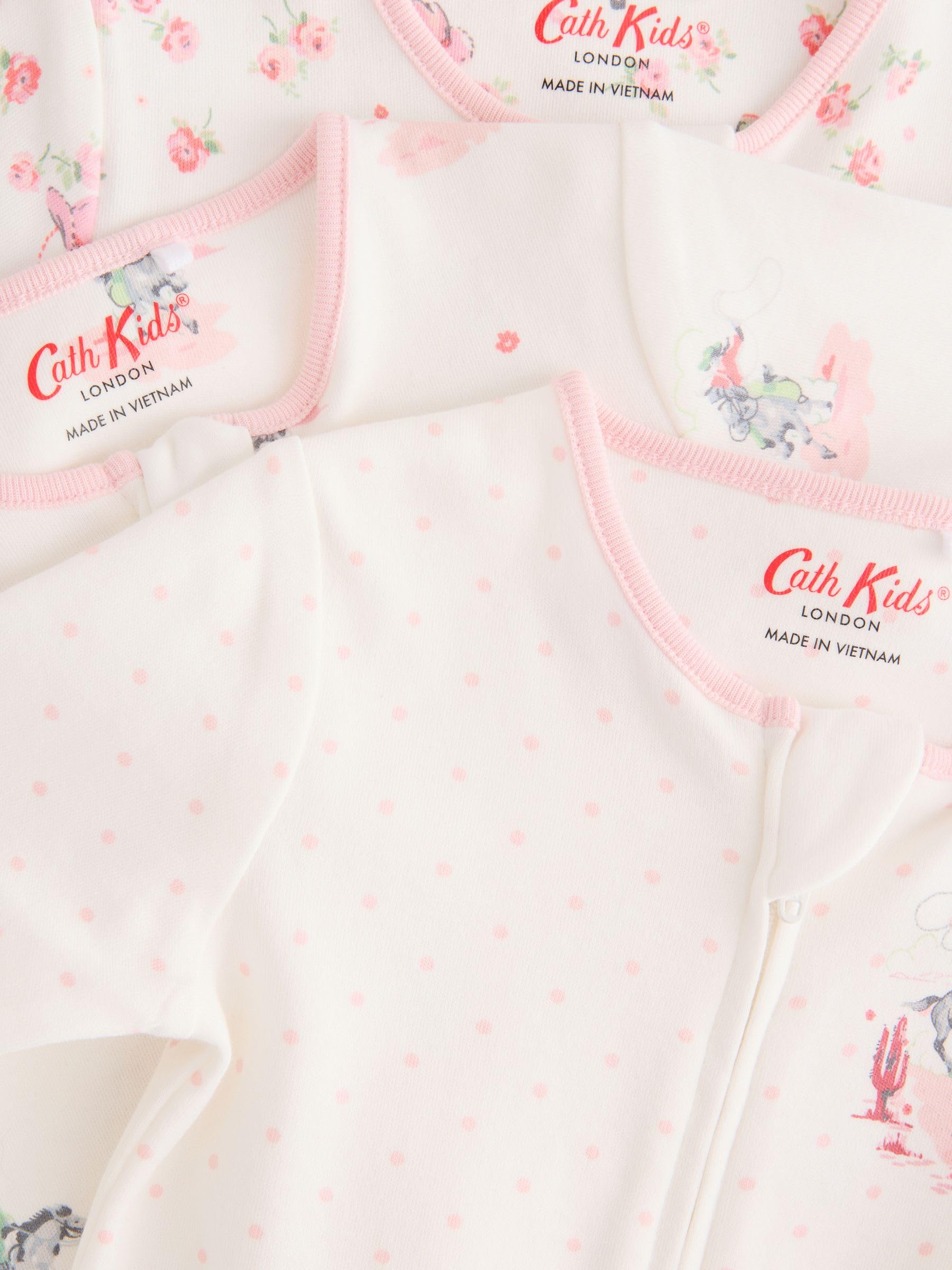 NEXT Bebés niña Pack de 3 Peleles con Motivo Floral 100% algodón para bebé de Cath Kidston