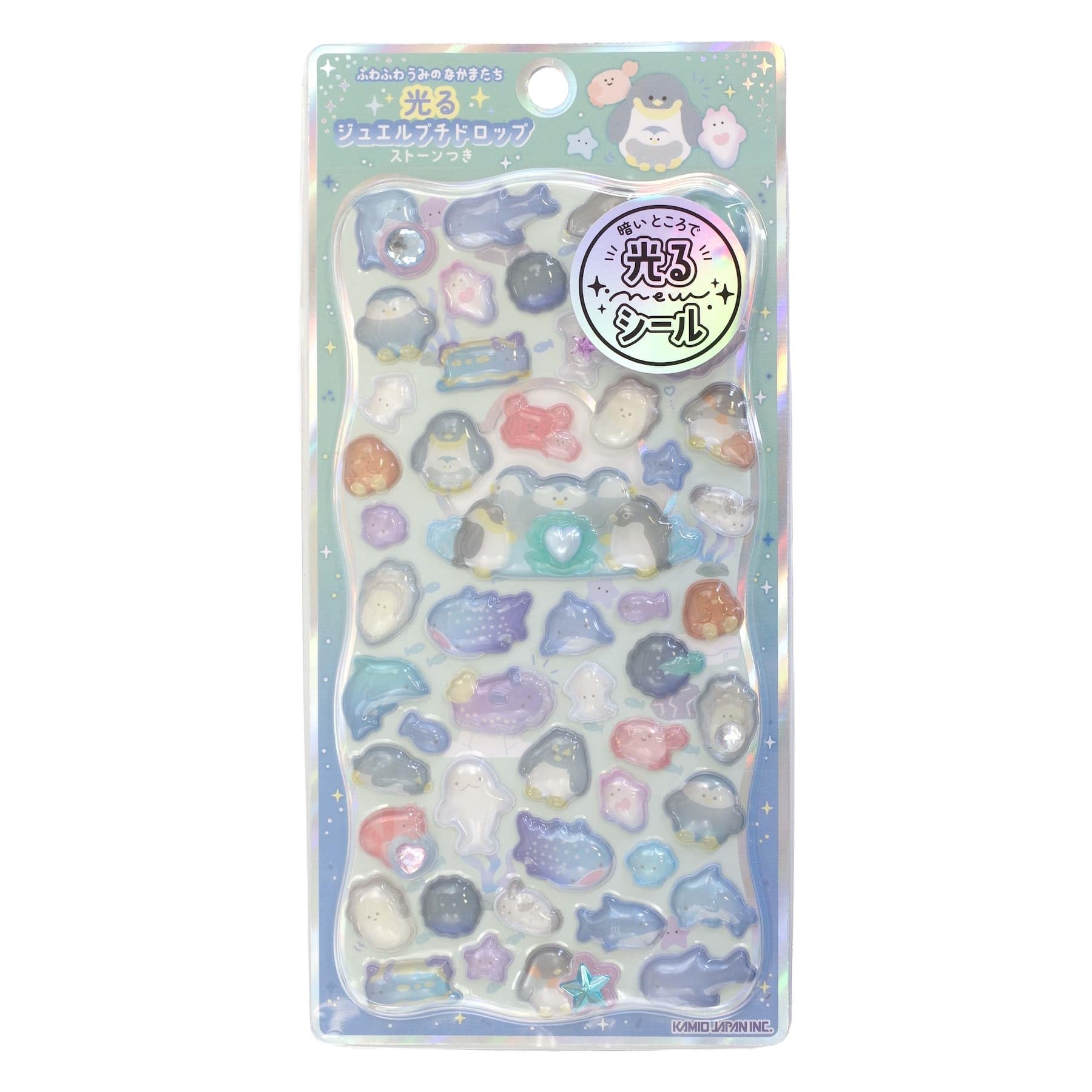 Amazon.co.jp: カミオジャパン ステッカー 光るプチドロップステッカー
