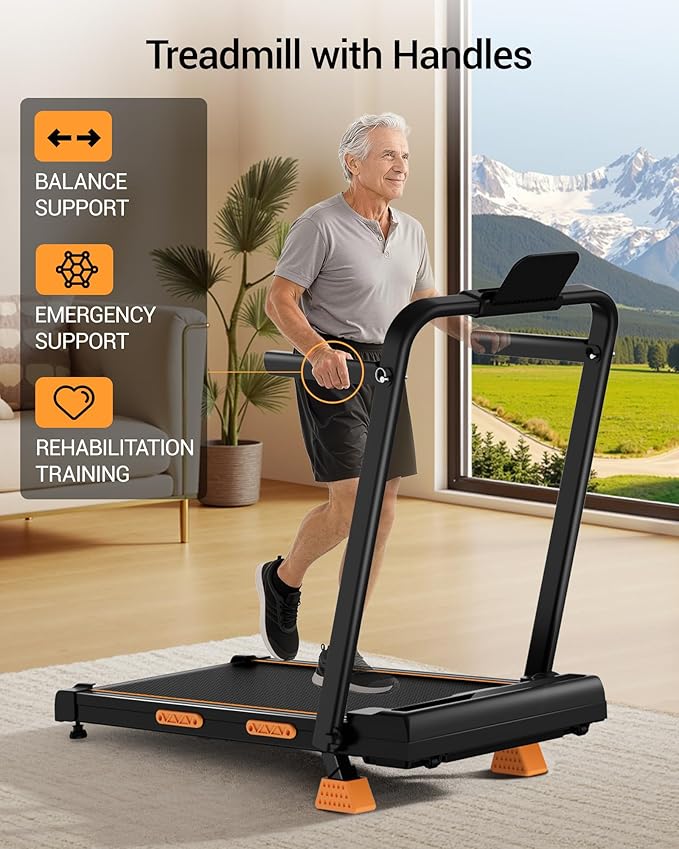 Caminadora Eléctrica Plegable con Inclinación 15% Negra miniatura 4