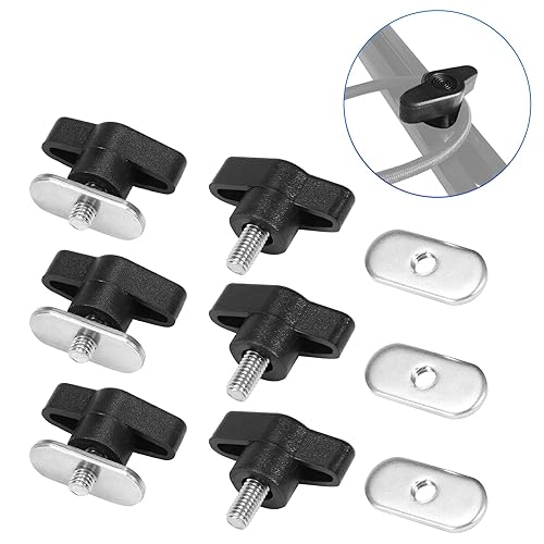 Miniatura 5 de LIXADA 6 juegos de tornillos de kayak tuercas hardware para riel canoa kayak pista montaje sistema pesca barco accesorios