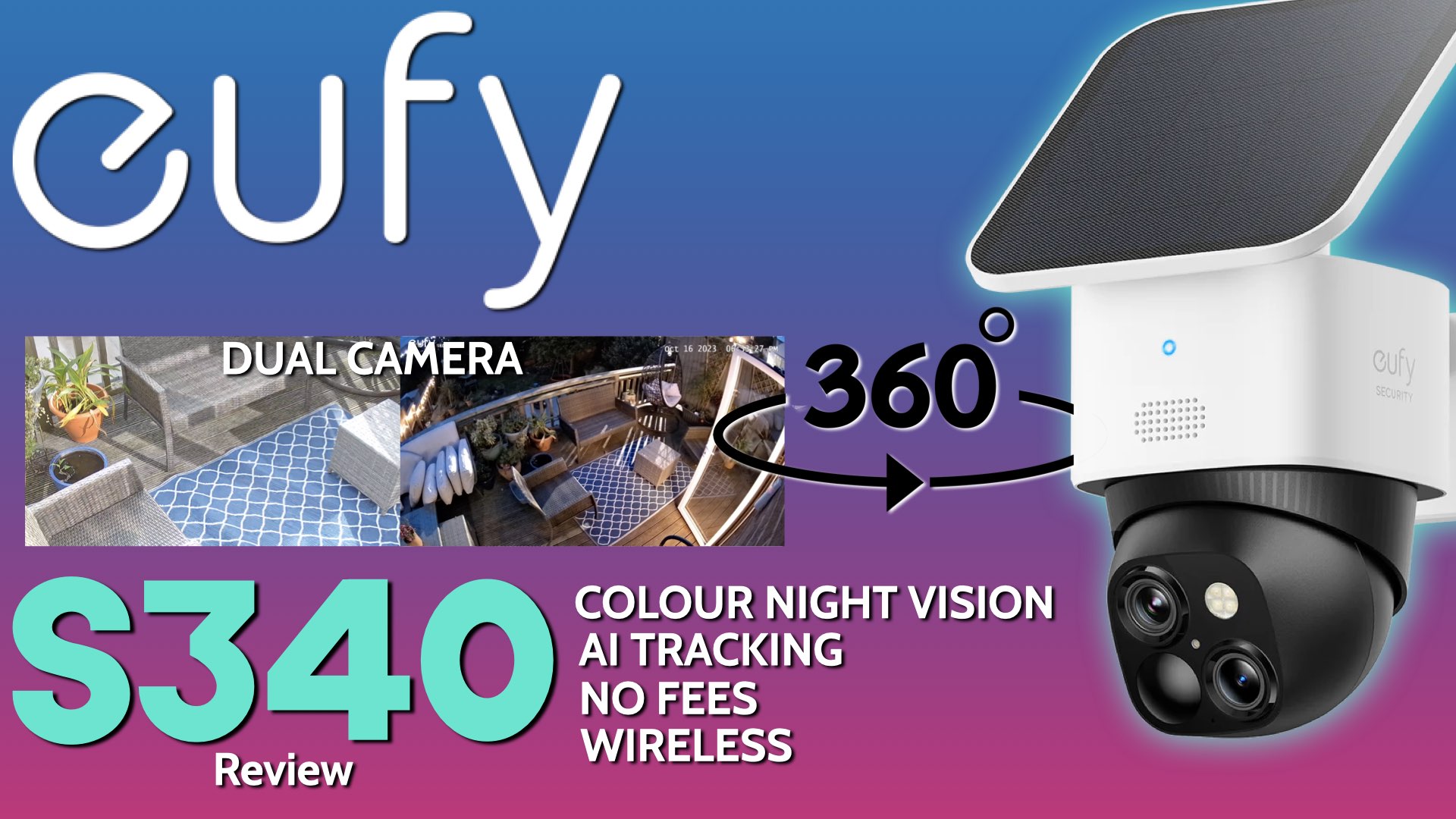 Watch Eufy Security SoloCam S340 The Perfect Home Security Camera