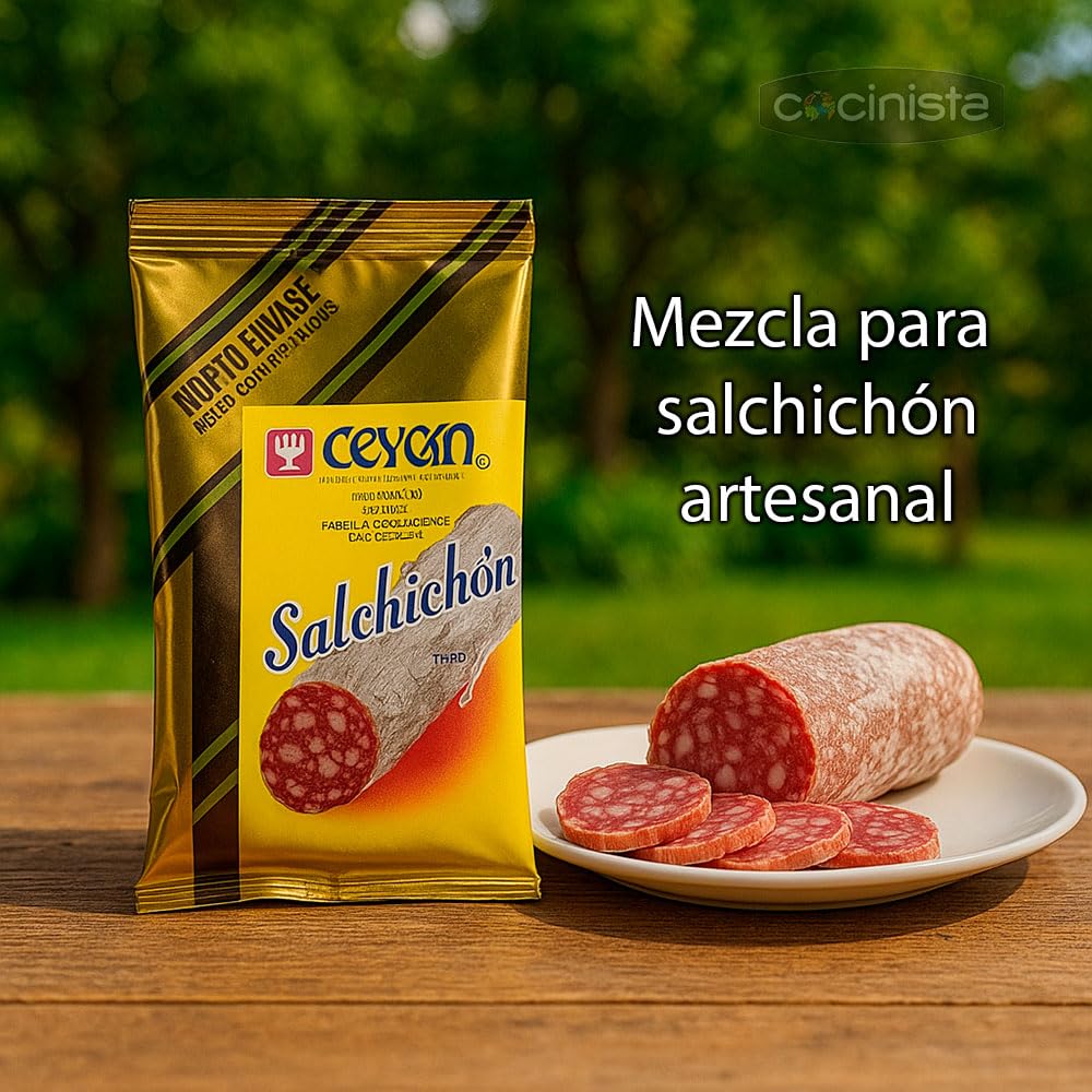 Mezcla de especias y sal para salchichón casero curado 2 sobres 5 kg carne