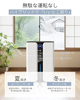 Amazon | 【Amazon.co.jp限定】除湿機 小型 大容量3L 2L/日
