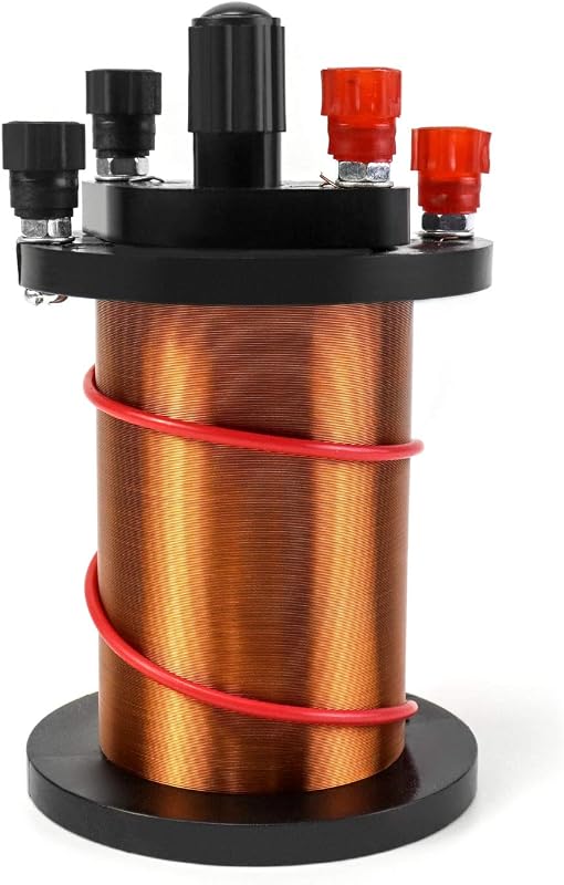 QWORK Demonstration Induction Coil with Primary Coil, Secondary Coil and Cylindrical Magnet for Physics Teaching