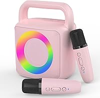 Vista 16 de Mini Máquina de Karaoke, Juguetes Divertidos para Navidad y Cumpleaños para Niños de 4 a 12 Años, Niñas, Niños, Adultos, Micrófono de Karaoke