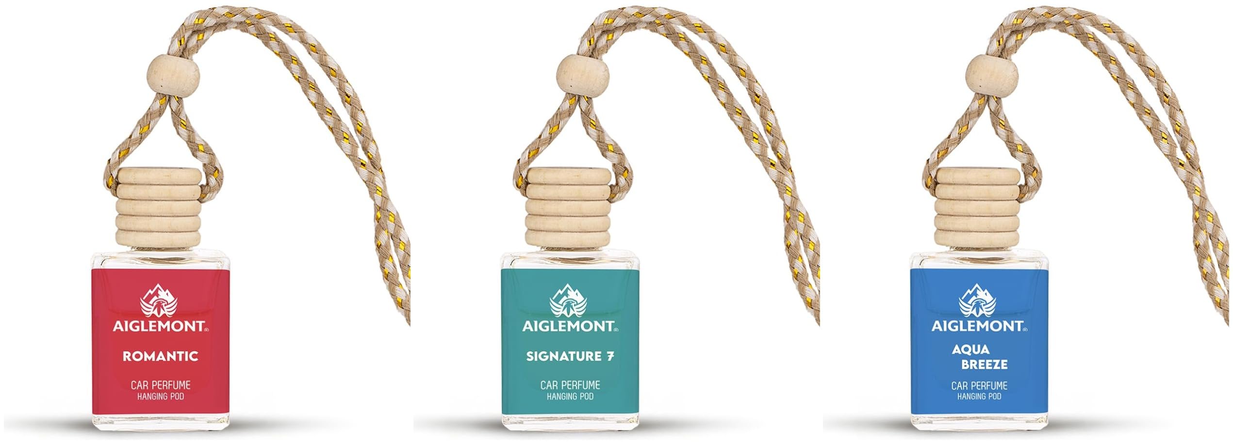 Car Perfumes combos | Romantic, Signature 7 Scent& Aqua Breeze| Combo of 3 | 10 ml Each-image-36
