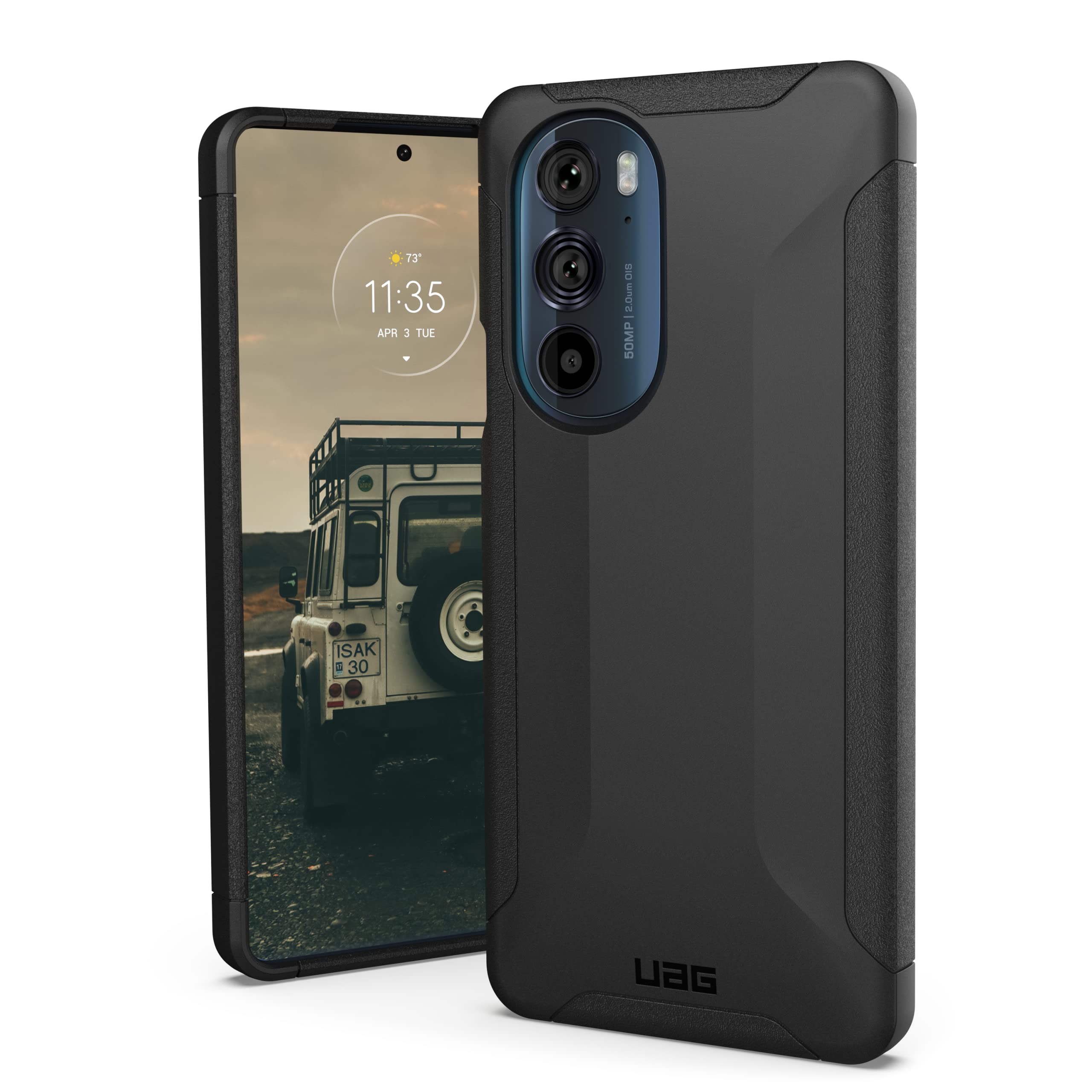 Carcasa Motorola Edge+ Plus 5G UAG Scout negra resistente anticaídas delgada 8