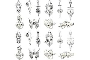 Lingwuerba Exquisite Gothic Bling Charms