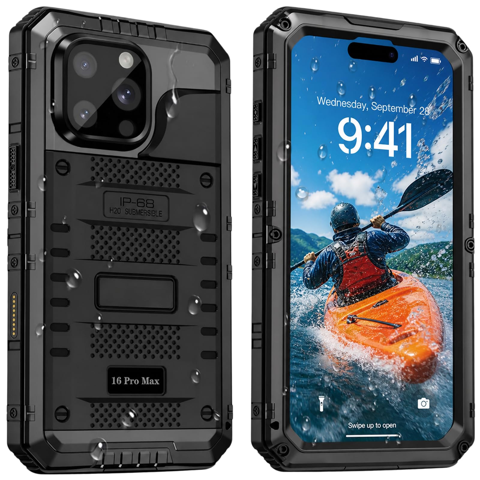Coque iPhone 16 Pro intégrale étanche et antichoc avec vitre caméra - 8