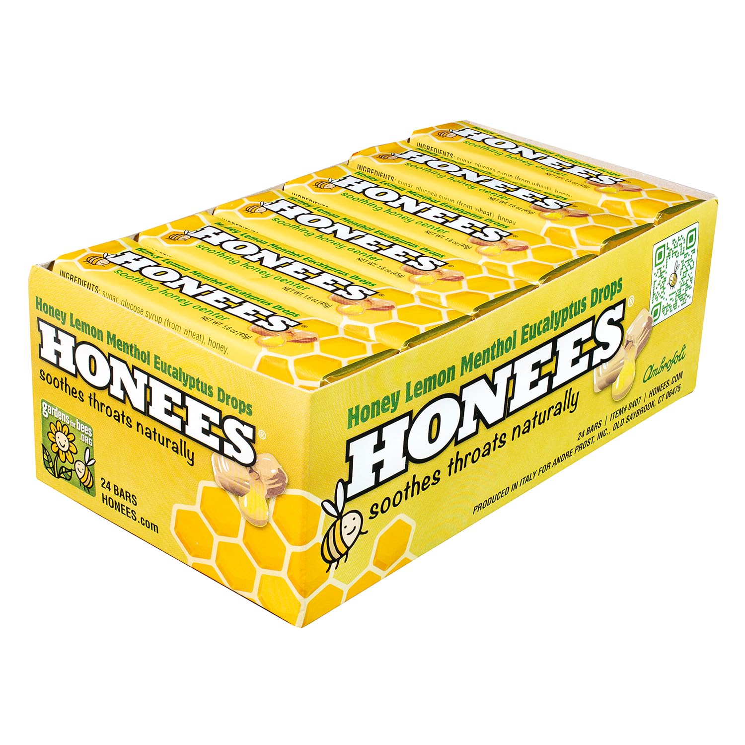 Honey Lemon Cough Suppressant Cough Drops (Case of 24)