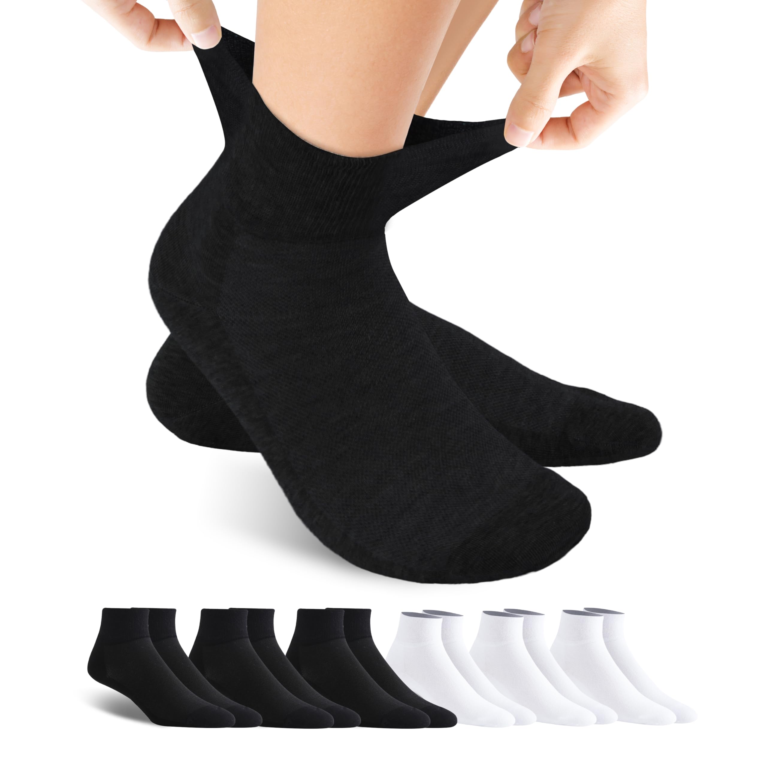 Military Tactical Boot Socks Running Hiking Outdoor Athletic Arch Support Cushion Copper Socks-image-42
