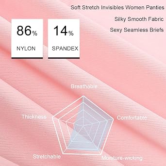 Women Seamless Cheeky Underwear Hipsters Soft Stretch Ladies Panties Full Coverage Briefs Silk Breathable Underpants