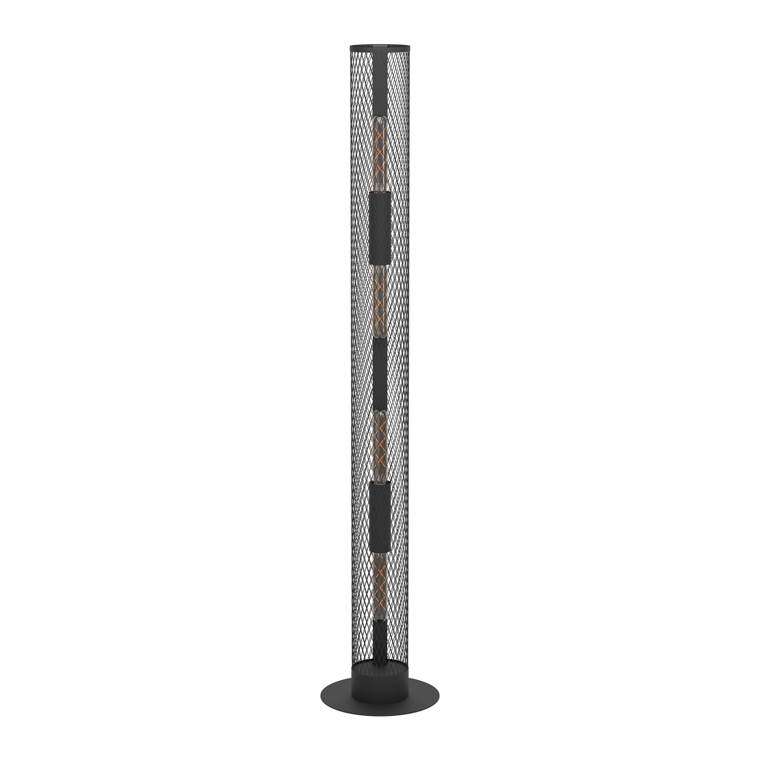 Eglo Lampadaire sur pied Redcliffe à 4 flammes, luminaire au style