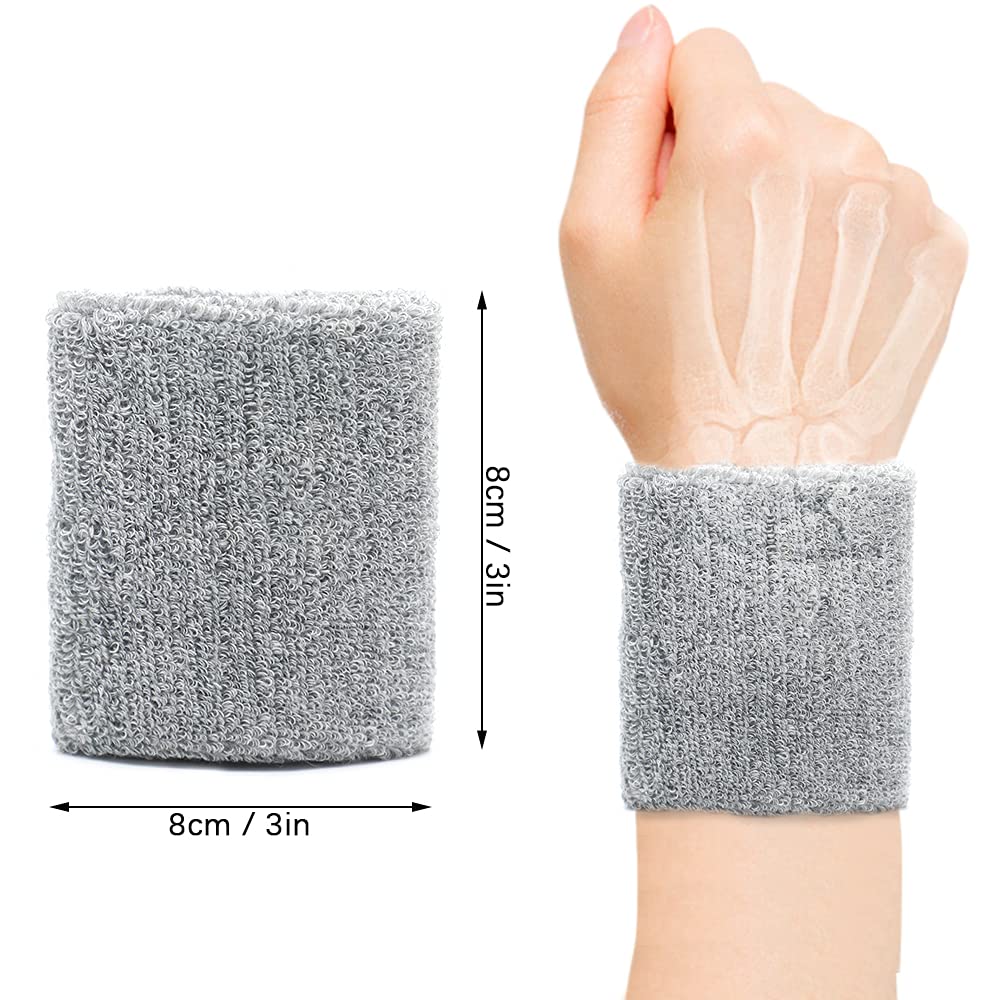 Bracelets Sport Anti-transpiration - Lot De Poignets En Coton/polyester - Pour Basketball, Football, Gym - Hommes Et Femmes
