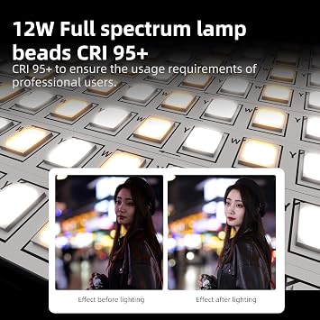 INKEE GC12 Portable LED Photography Light Wand,Bi Color Magnetic Handheld Video Wand Stick 2700K-6500K,2500mAh Built-in Rechargable Inflatable Light for Video Recording Dimmable Camera Light Tube