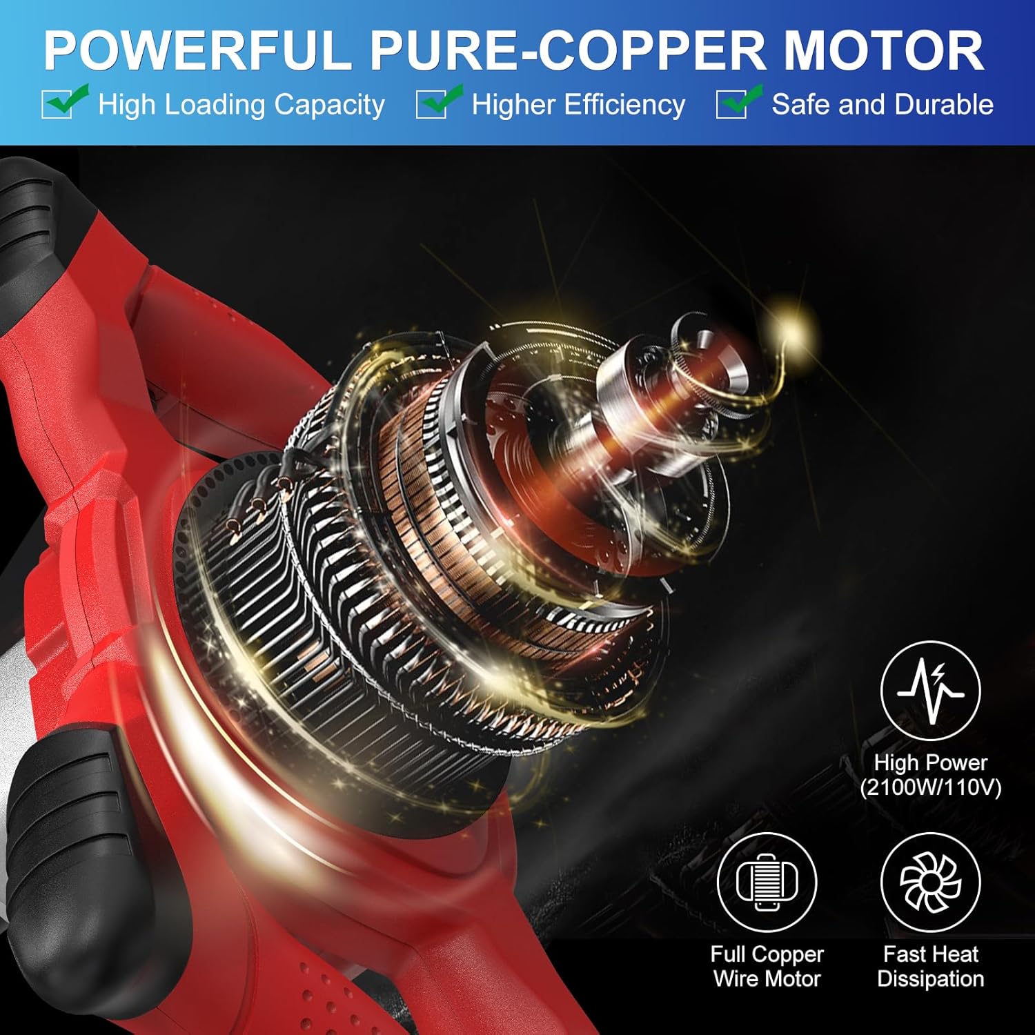 Electric Handheld Cement Mixer, 2pcs Mixing Heads Included, Portable Mortar Mixer with 6 Adjustable Speed, 110V Mud Mixer for Mixing Plaster,Cement, Paint, Fodder