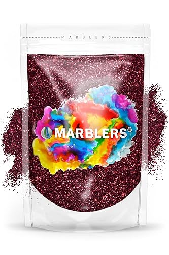 MARBLERS Twinkle Glitter Sangria 3 onzas (3.00 oz)  Fina  No tóxica, vegana, libre de crueldad animal  Cara, cuerpo, sombra de ojos, cabello,