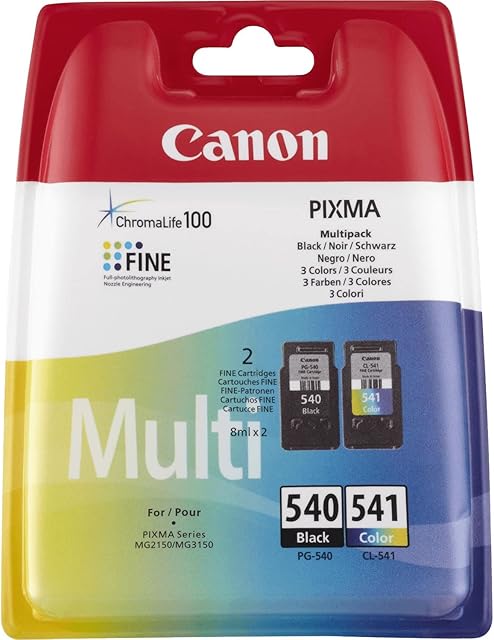 Canon PG-540/Cl-541 CMYK Multi Pack Ink Cartridges
