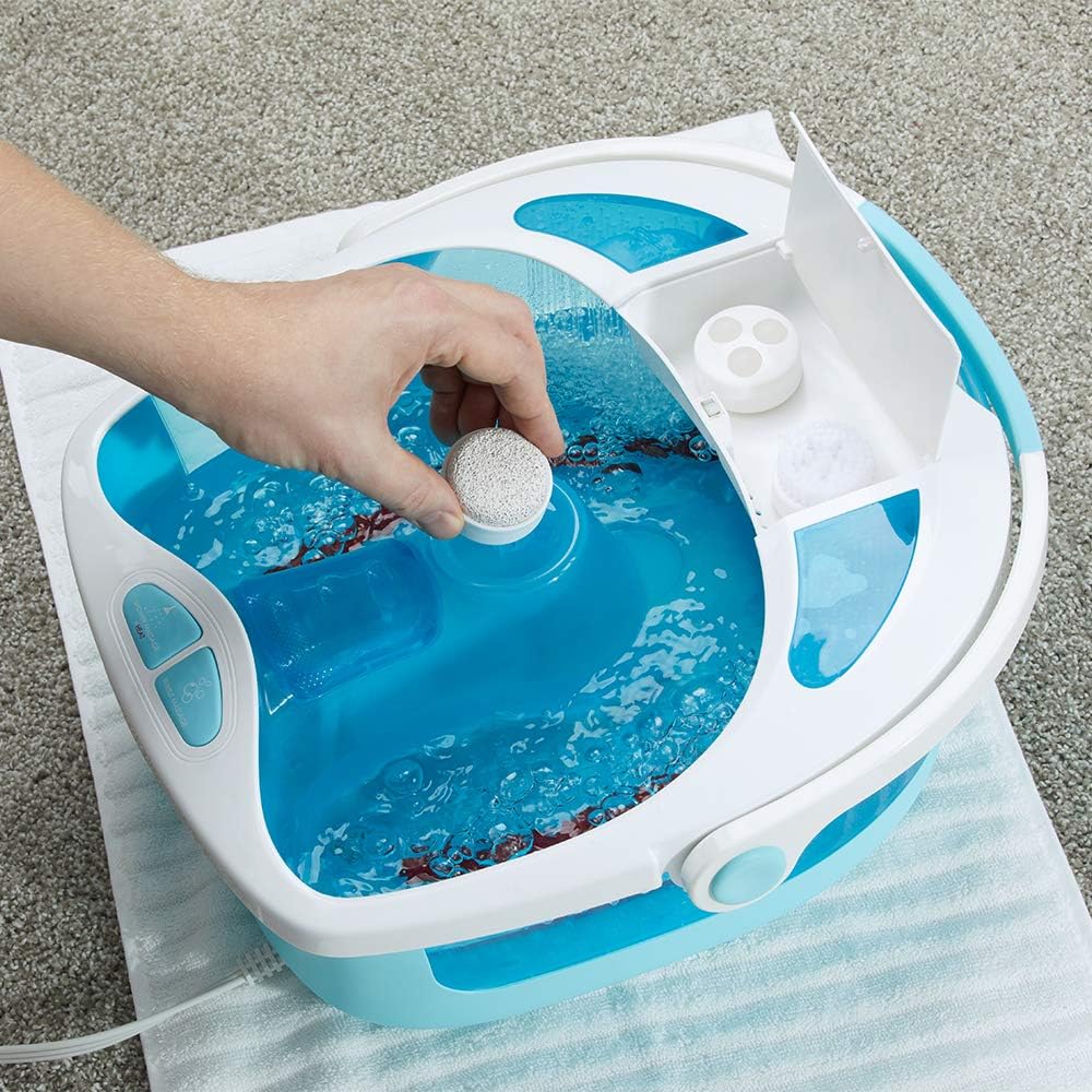 HoMedics Shower Bliss Foot Spa, Shower Massage Water Jets, Pedicure Center with 3 Attachments, Toe-Touch Control, FB-625H : Beauty & Personal Care