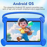 Vista 3 de Tablet infantil de 7 pulgadas 3-9 para niños, 32 GB de ROM para niños pequeños con funda a prueba de golpes, software Android para niños instalado