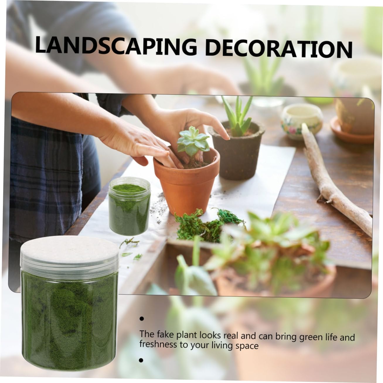 Nylon Lawn Powder Moss Air Flocking Fiber Green Grass Flocking Powder Artificial Plant Model Adornment
