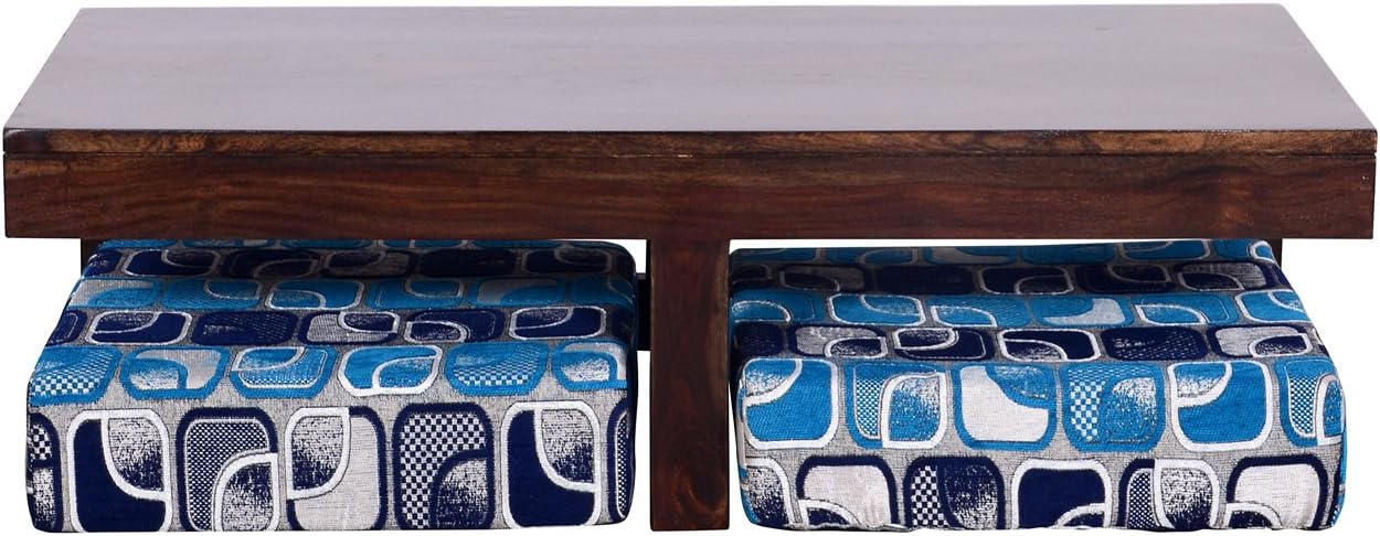 Ringabell Altavista Soigne Coffee Table with Pouffe (Wood,Brown)