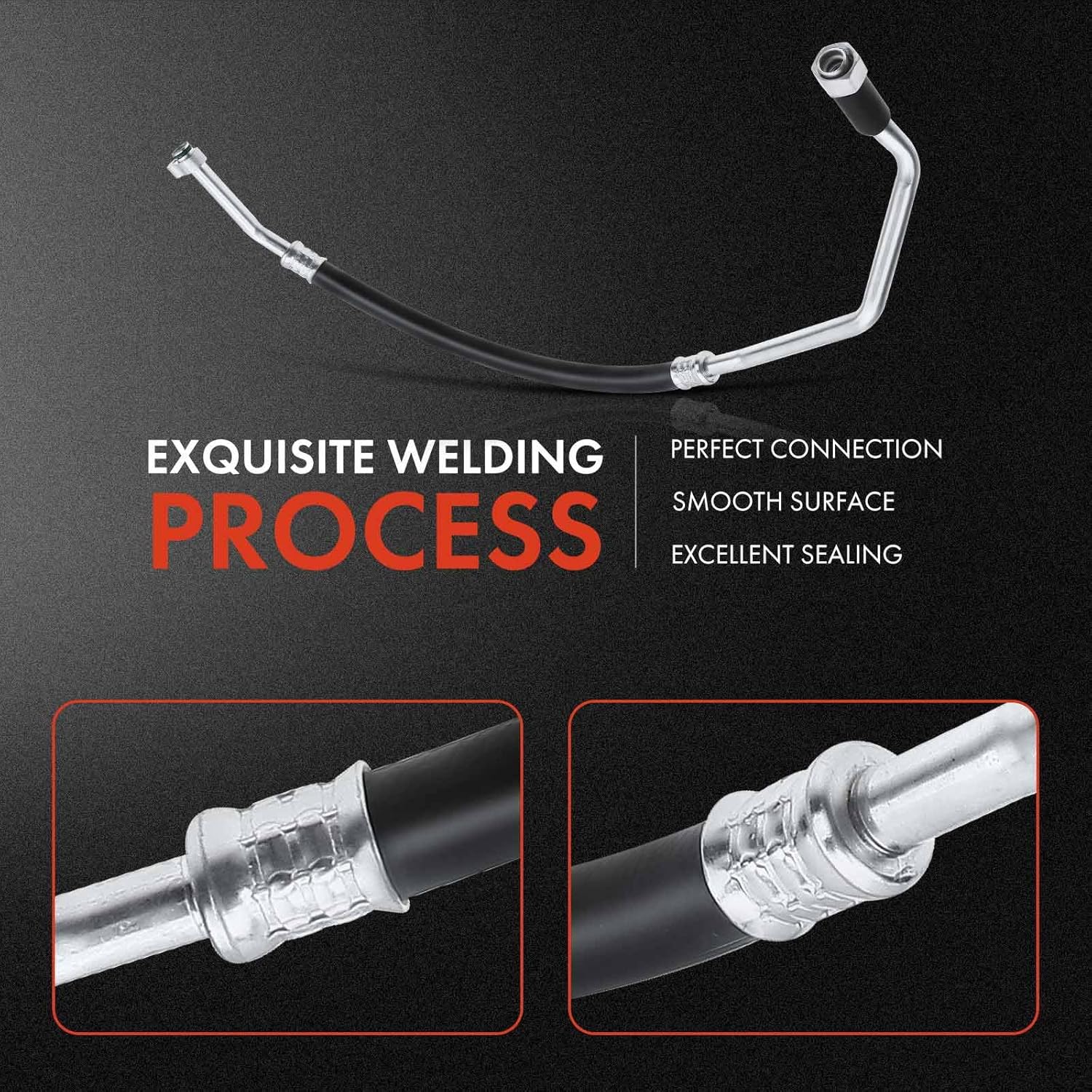 A-Premium A/C Suction Line Hose Assembly Compatible with Honda Accord 2003-2007 L4 2.4L Sedan, Compressor to Evap