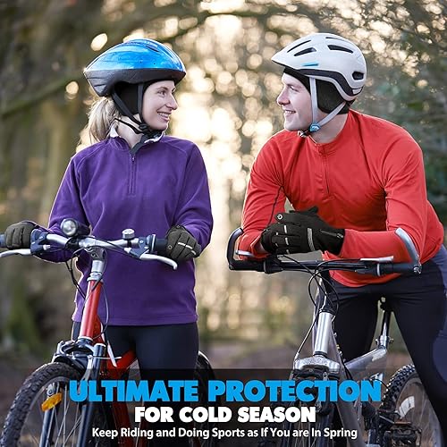 Miniatura 6 de Hikenture Gorra de calavera para mujer con agujero para cola de caballo, gorro de invierno para correr, gorro térmico para clima frío, forro polar