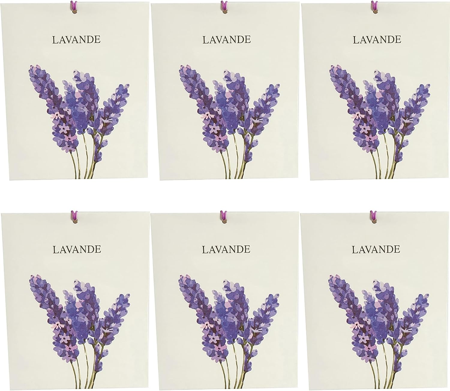 Paquete de 6 sahumerios de lavanda para armarios y espacios