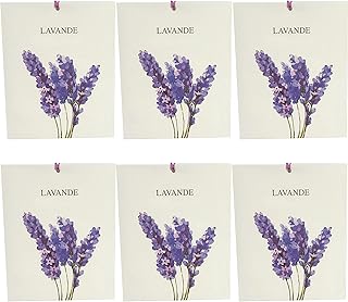 Lavender Sachets, Fresh Scents Sachet Packets, Hanging Scent, Lavender Bags for Drawers and Closets, Closet Decor, Prayer Closet Essentials, Sachets Bags Drawer Deodorizers Home Fragrance, 6 Packs