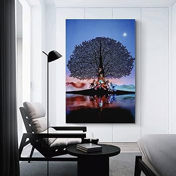 【新品】藤城清治「光陰の中の巣立つ仔馬たち」ポスター 複製画　大型高級額付 Amazon.co.jp: 藤城清治 走馬灯 絵画 ポスター 工芸品の装飾品 壁の