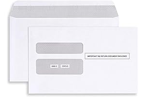W2 Envelopes: Self-Seal Security Envelopes for Tax Forms