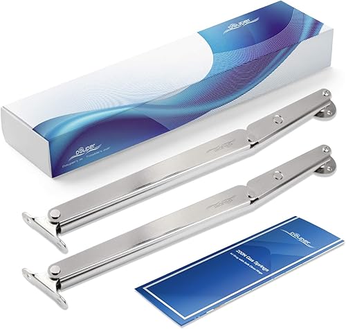 Miniatura 6 de Douper 200N Puntales de gas resistentes y suaves de cierre automático, bisagras de soporte de tapa de baja lenta automática, elevadores de tapa